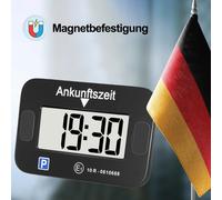 Elektronische Magnetisch Parkscheibe Digital Parkuhr mit Batterie Automatisch