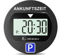 Elektronische Parkscheibe mit KBA Zulassung Digital Automatik Schwarz Autouhr