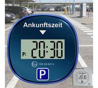 Elektronische Parkscheibe mit Zulassung nach StVO Digitale Auto Parkuhr Blau