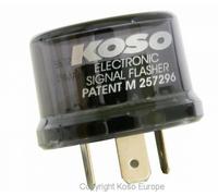 Blinkerrelais KOSO Digital, 12V, Stecker mit 3 Pins, inkl. Adapter, max. 15A