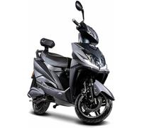 Elektroroller 45 km/h FALCON Double, 72V 20Ah, Lithium-Akku, 3400 Watt, E-Roller, Elektro Roller, mit Straßenzulassung, E-Roller kaufen, Bis 80 km Reichweite, 45 km/h (Schwarz, 2x 20Ah (Bis 160km RW))