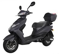 Elektroroller “Eagle”, 2000 Watt, 60 km Reichweite, 45 km/h, Elektro-Roller, E-Roller mit Straßenzulassung, E-Mofa, Blei-Gel-Akku, Produktvideo, Mattschwarz