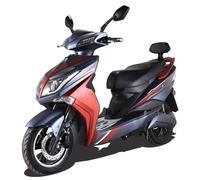 Elektroroller Futura Elektroroller Hawk 3000 Li E-Scooter E-Roller 45 km/ h Straßenzulassung, Cityroller schwarz/rot