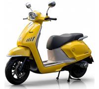 Elektroroller Futura Future E-Roller 3000 Watt 45 km/h herausnehmbarer Akku 80 km Reichweite herausnehmbar 90 km Reichweite Topcase LED Straßenzulassung, gelb