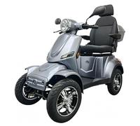Elektroroller Futura VITA CARE 4000 Li Premium Edition - Elektromobil Seniorenmobil mit Straßenzulassung, 25 km/h, 1000 Watt, bis 75 km Reichweite, Zuladung 130 kg, Light Grey