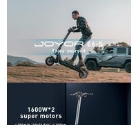 Elektroroller Joyor E6-S 500W 45km/h Reichweite 55km 10'' Reifen Scheibenbremsen Schwarz