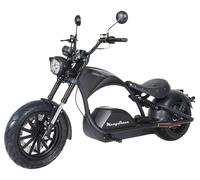 Elektroroller mit Straßenzul. E-Chopper Angry Raven, 86km/h, 40Ah, bis 100km RW