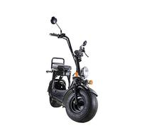 Elektroroller mit Straßenzulassung Chopper X7, 12Ah / 30km Reichweite, E-Roller 45 km/h Straßenzulassung, Schwarz