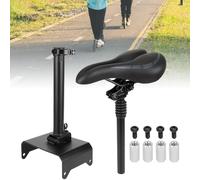 Elektroroller Sitzsattel kompatibel mit Segway-Ninebot F20/F25/F30/F40, Stoßdämpfender/Atmungsaktiver SitzEinstellbare Höhe 51-63cm/Gewichtskapazität 100KG, Faltbarer Rollersitz/Zubehör für E Scooter