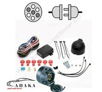 Elektrosatz für anhängerkupplung 7 polig LED universal mit steuergerät