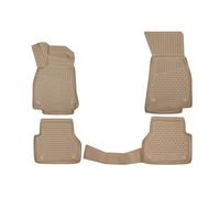Element 3D Gummi Fussmatten passend für Mazda CX-7 I (2007-2009) | Beige | 100% Passgenaue Allwetter Fußmatten aus TPE, hoher Rand, wasserdicht, rutschfest, geruchslos