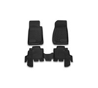 Element 3D Gummimatten Set passend für Jeep Wrangler | 2007-2018 | 100% passgenaue Auto Fußmatten, Auto Fussmatten Gummi