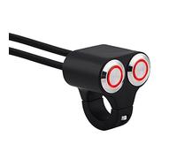 Elerose 7/8 Zoll 22 mm Universal Motorrad Lenkerschalter Scheinwerfer Bremslichtschalter Mit Anzeige(Selbstrückgabeknopf-Rot)