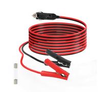 ELFCULB Zigarettenanzünder Stecker auf Krokodilklemmen 14AWG 3m | 12V Zigarettenanzünder Männlich auf Krokodilklemmen Verlängerungskabel für Autokühlschrank, Luftpumpe, Kompressor