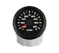 ELING 52 mm Amperemeter 80 A Ampere Gauge Meter mit Stromsensor mit 8 Farben Hintergrundbeleuchtung 12 V 24 V für UTV SUV