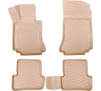 ELMASLINE 3D Gummimatten für Nissan Qashqai ab 2021 (J12) (Beige) | Zubehör Fußmatten