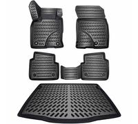 ELMASLINE 3D Gummimatten + Kofferraumwanne Set für FORD KUGA 3 (III) 2019-2024 | Fußmatten Hoher Rand