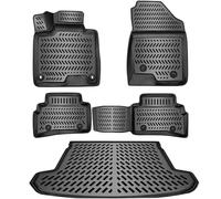 ELMASLINE 3D Gummimatten + Kofferraumwanne Set für Hyundai Tucson 2021-2026 | Hoher Rand | Passt Nicht in Plug-In-Hybrid! | Modelle Ohne Subwoofer