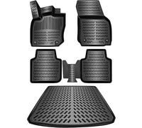 ELMASLINE 3D Gummimatten & Kofferraumwanne Set für VW TAYRON ab 2025 (7-Sitzer) | Passt Nicht in Mild-Hybrid !! | Zubehör Fußmatten Kofferraummatte