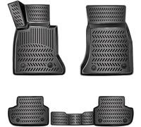 ELMASLINE 3D Gummimatten Set für BMW 5er G30 HYBRID 2017-2024 |Extra hoher 5cm Rand |Zubehör Fußmatten