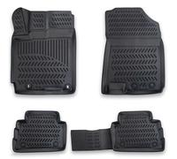 Design 3D Gummimatten Set für HYUNDAI KONA ab 2017 (PASST NICHT IN ELEKTRO) | Extra hoher 5cm Rand