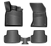 Elmasline Design 3D Gummimatten Set für Mercedes C-Klasse W205 Baujahr ab 2014 | Extra hoher 5cm Rand