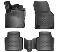 ELMASLINE 3D Gummimatten Set für SKODA KODIAQ ab 2016 Design Fußmatten 5cm Rand