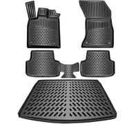 ELMASLINE Gummimatten & Kofferraumwanne Set für FORD C-MAX (II) 2010-2019 | Extra hoher 5cm Rand