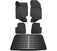 ELMASLINE Gummimatten & Kofferraumwanne Set für OPEL CORSA F ab 2019 Fußmatten