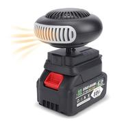 Elprico Heizlüfter mit Akku, 12000 MAh 170 W Tragbare Wiederaufladbare Heizung mit 2 USB-Anschlüssen, für Autoheizungs-Defogger Im Freien