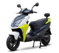 elrofu Volt-Max Elektroroller mit Straßenzulassung - 45 km/h, 3400 W, herausnehmbarer Lithium-Akku 72V/20Ah, bis 80 km Reichweite, zweites Akkufach, Voll-LED, Klasse AM, Schwarz