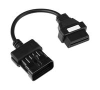 eMagTech 1pc Auto 10-pin Zu OBD2 16-pin Erkennung Kabel Kompatibel mit Opel Tech2 Calibra Corsa Astra