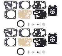 eMagTech 2 Sets Vergaser Membran Reparatursatz Kompatibel mit Walbro WYJ Serie Kompatibel mit Honda GX25 GX35 HHB25 HHH25 Kettensäge Ersetzt K20-WYJ