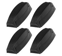 eMagTech 4 STK Gepäcktürverschluss Wohnmobil Türhalter Fach Clips Anhänger Aufbewahrung Verriegelungshaken Halter für Wohnmobil Anhänger ABS Türbeschläge Schwarz