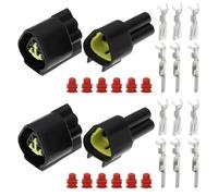 eMagTech 5 Sets 3-polige Kfz-Steckverbinder (weiblich Und Männlich) Wasserdicht FW-C-3M-B FW-C-3F-B für Autos