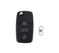 eMagTech Funkschlüssel mit 3 Tasten, 4D0837231A, Klappschlüssel, kompatibel mit Audi A3, A4, A6, A8, 433 MHz ID48 (ohne Batterien)