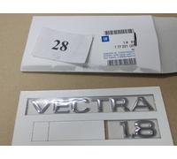 Emblem Logo hinten chrom "VECTRA 1.8 " für Opel VECTRA B 177221 original OPEL