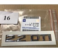 Emblem silber "2.2 DTI" für Opel OMEGA B 5177288 original OPEL