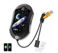 eMjollRay 3 in 1 Wireless CarPlay & Android Auto Adapter USB C auf A Plug & Play Verkabelt für Autos ab 2017 & iPhone iOS 10+ & Android 11, Bluetooth, Wi-Fi, Schwarz