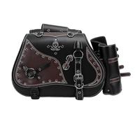EMUKOEP Motorrad-Satteltaschen, Universelle Wasserdichte | Schnellverschluss-Schnalle, Kratzfest, Retro-Punk-Stil, Passend für Shadow Vulcan V-Star