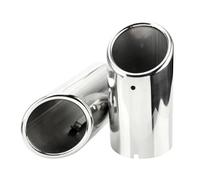 Endrohr Auspuff Für VW Für Tiguan 2011-2015 Für Passat B7 Für CC 2 Stücke Auto Auspuff Spitze Schalldämpfer Rohr Abdeckung Auspuff Endrohre(2PC silwver)