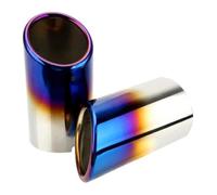 Endrohr Auspuff Für VW Für Tiguan 2011-2015 Für Passat B7 Für CC 2 Stücke Auto Auspuff Spitze Schalldämpfer Rohr Abdeckung Auspuff Endrohre(2PC Roastedblue)