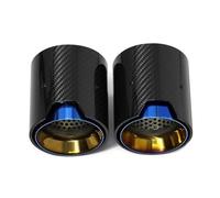 Endrohr Für 3er-Reihe G20 G21 330i Performance Style Carbon-Auspuffblenden Düsen-Endrohr 2 Teile/los Direktstecker Auspuffblende Schalldämpferblende(Blue)