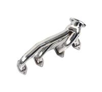 Endrohr Schalldämpfer Für Ford Big Block FE 330 360 390 428 V8 Auspuffkrümmer Shorty Hugger Fächerkrümmer (Silber Edelstahl)