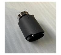 Endrohrblende Auspuffblenden 1 Stück Einzelauto-Auspuffspitzen Schwarze Rohrrolle Carbonfaser-Endschalldämpfer-Endrohr Für Alle Autos(ID 57MM-OD 101MM)