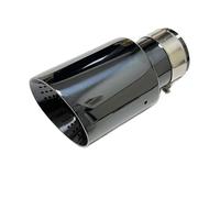 Endrohrblende Auspuffblenden Auspuffdüse Edelstahl Titan Schwarz Großer Durchmesser 101mm 114mm Offenes Auto-Schalldämpfersystem Punch Heckdüse(51mm-114mm)
