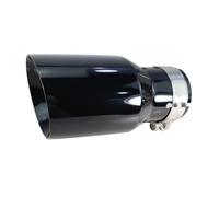 Endrohrblende Auspuffblenden Edelstahl Universal-Auspuffanlage Endrohr + Auto-Auspuffblende 1 Stück(Black2 in60-89)