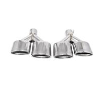 Endrohrblende Auspuffblenden Passend Für Mercedes Für Benz Für C-Klasse E-Klasse S-Klasse W204 W211 W212 W221 Auspuffrohrmodifikation Quad-Endrohr Schwarzer Auspuff(60mm 260mm y)