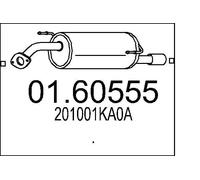MTS 01.60555 Endschalldämpfer
