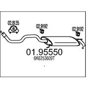 MTS 01.95550 Endschalldämpfer